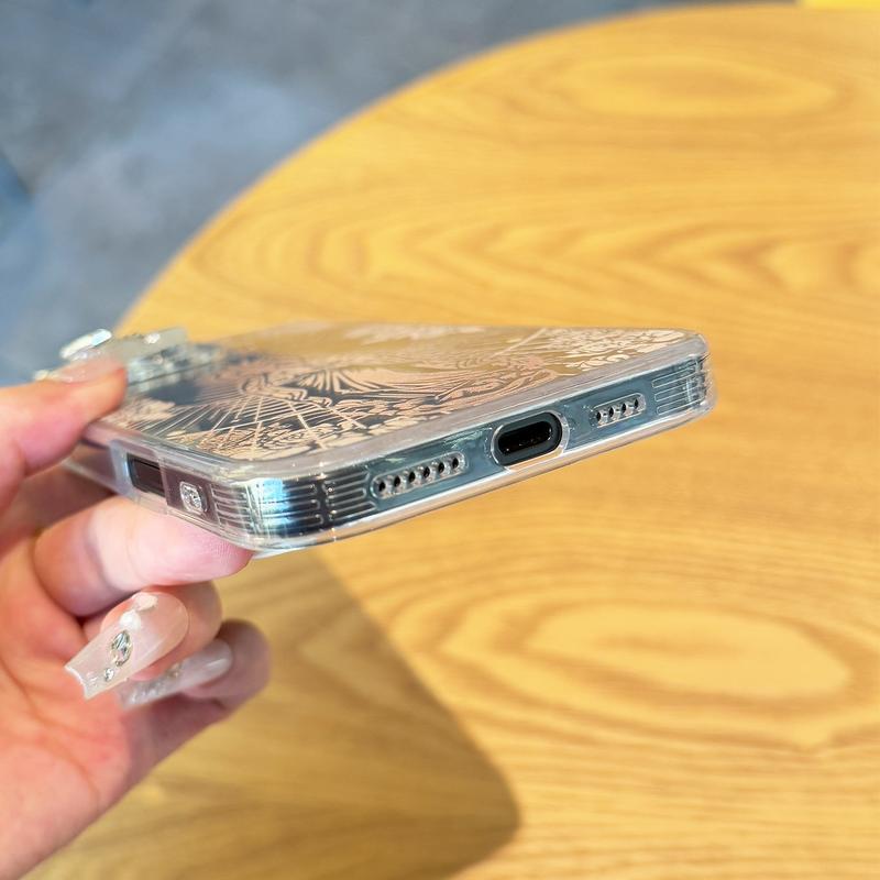 Virgin Mary Pattern Smartphone Case, All-inclusiveClear Soft TPU Shockproof Protective Cover PhoneAccessories Compatible with iPhone 16 ProMaxcase 11 12 13 14 15