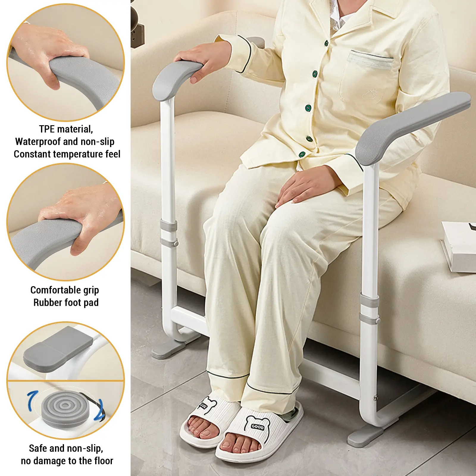 adjustable armrests-Brown