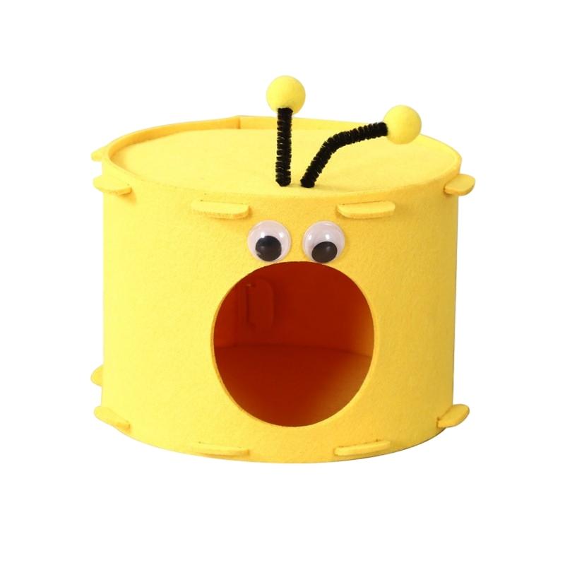 Small Hamster Hideout House, Universal Warm Nest, Breathable and Washable, Suitable for Honey Bag, Golden Bear, Guinea Pig, Bunny