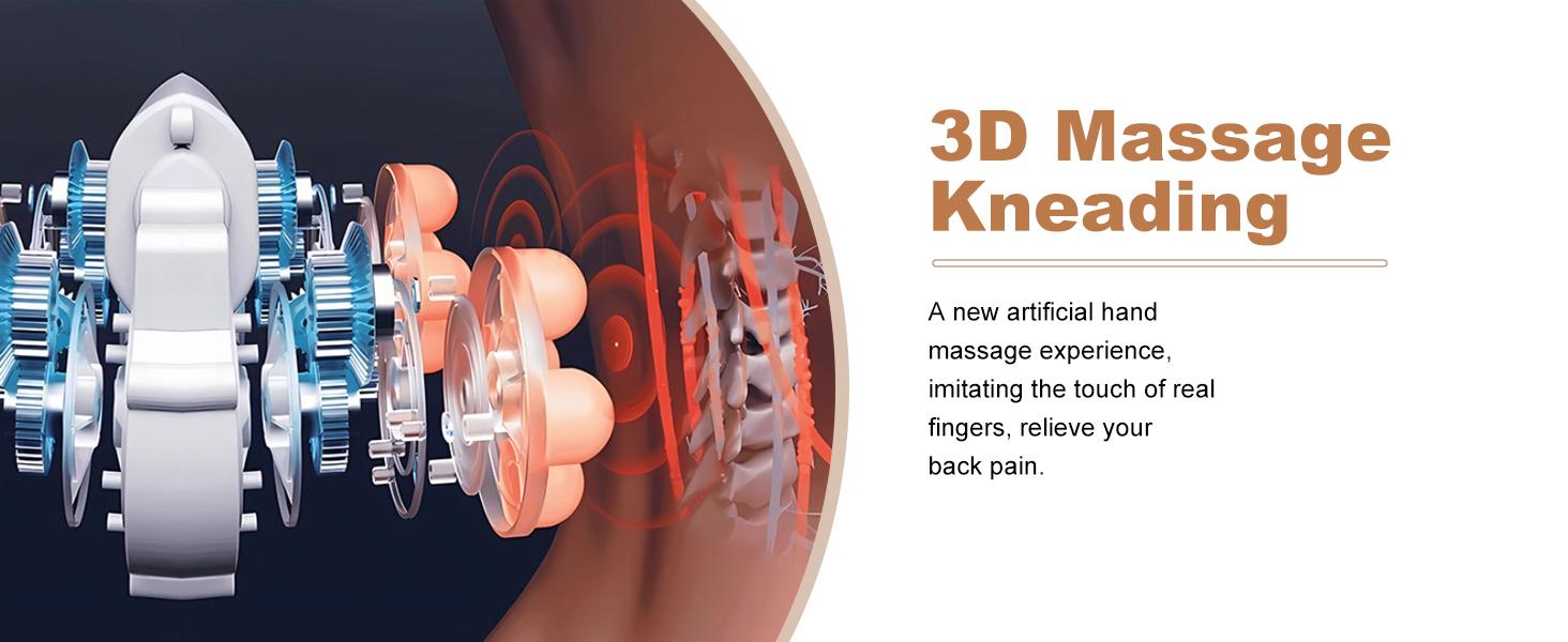 Kneading Massage Executive Office Chair with Heated,90-135°Reclining with Footrest,High Back Computer Desk Chair with Wheels,Diamond-Stitched Cushion Leather Chair