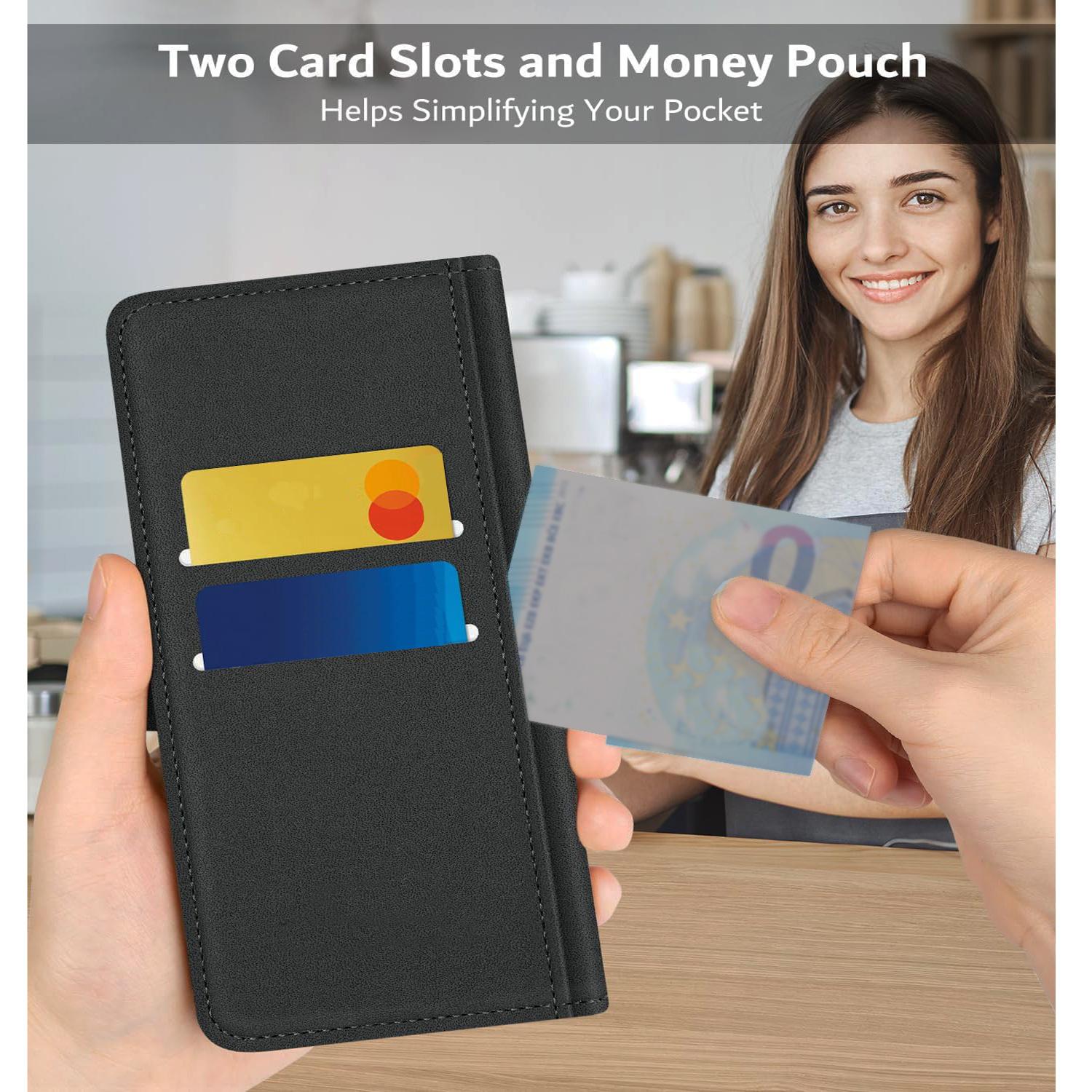 For Honor 9X / Huawei P Smart Z / Y9 Prime (2019) Case With Kickstand PU Leather Card Slot Black Wallet Flip Protective Phone Case Cover