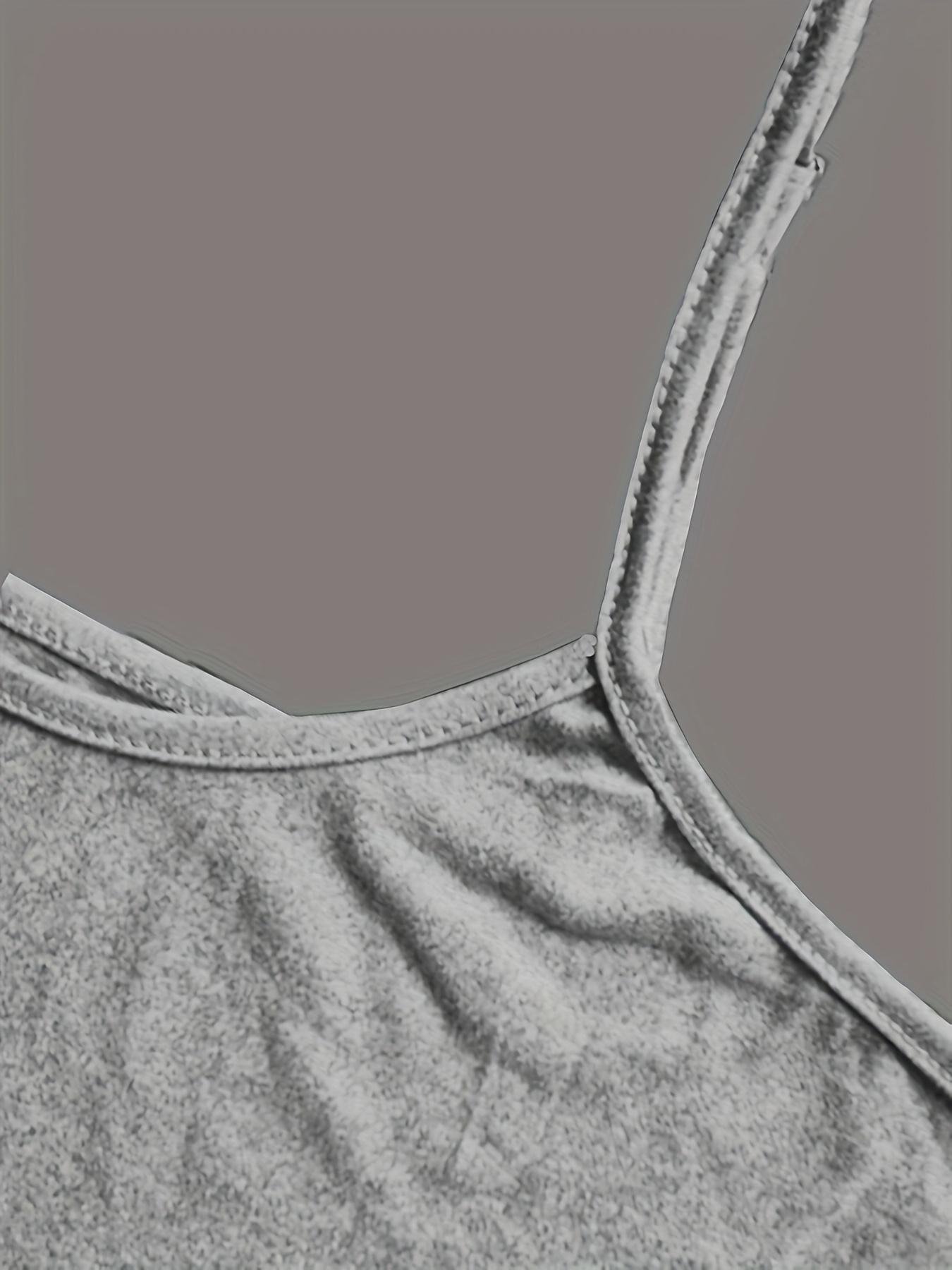 Adjustable waist cropped camisole top and elastic-waist fitted shorts, summer casual wear, women’s two-piece set