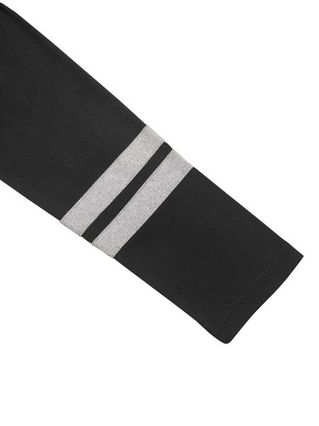 Women's Fall New Colorblock Round Neck Long Sleeve Top & Skinny Pants Set, Casual Two-Piece, Comfortable Fashion Clothing