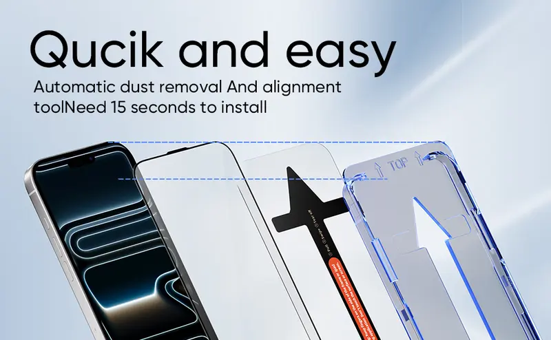 Product Introduction of MAGIC JOHN 2-Pack Screen Protector for iPhone, Samsung, and Google–Crystal Clear, Scratch-Resistant, Ultra-Smooth Touch, Privacy Protection, Circular Polarized Eye Protection, Easy Installation 19