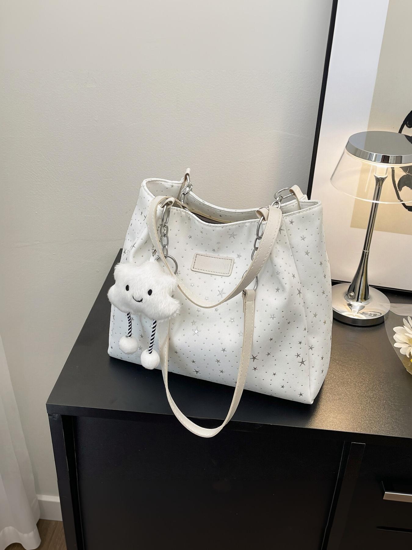 2026 New Korean Style Tote Bag, High-End Unique Design, Large Capacity Commuter Shoulder Bag, Fashionable and Versatile for Urban Women