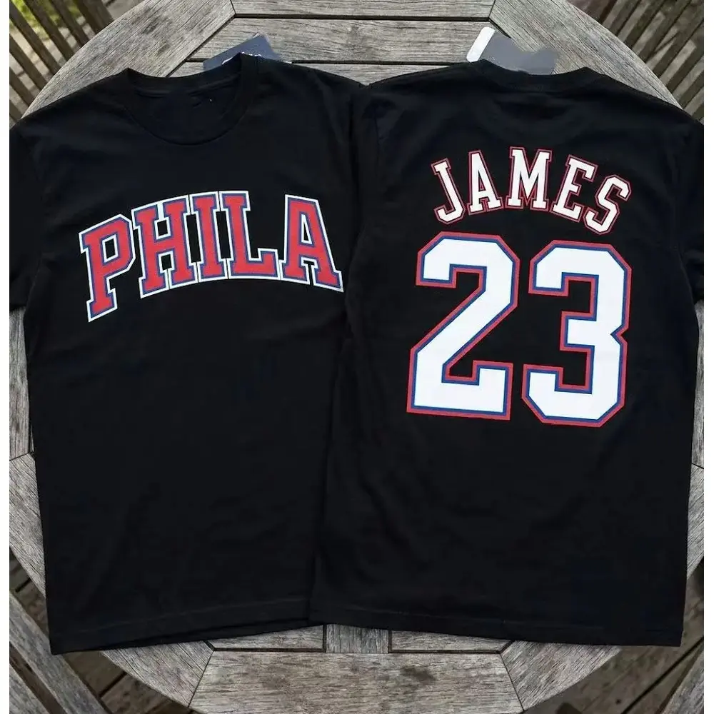 LEBRON JAMES # 23 PHILA TEE! The KING in a New Jersey Style! Retro Graphics & Classic Fit  Wear the Legend and Philly Pride! Limited Stock - Order Yours Now! ️