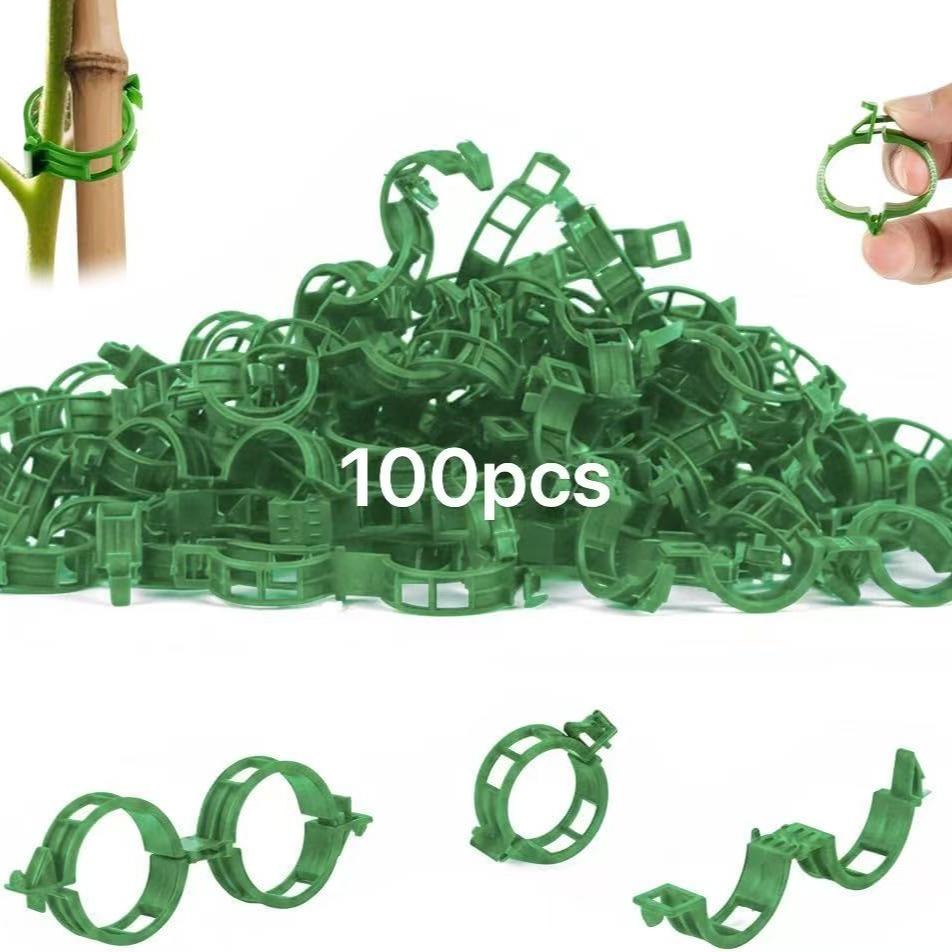 Plant Support Clips, Vegetables Plants, Garden Clips to Grow Upright Makes Plants Healthier, Greenhouse Garden Clips to Keep Plants Upright & Healthy