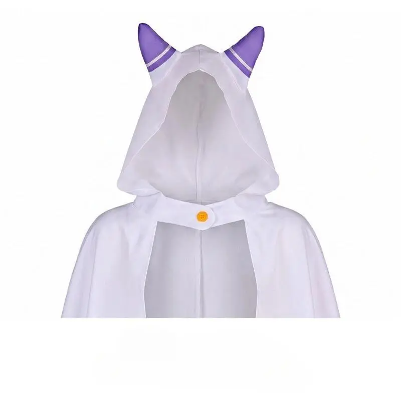 Re:Zero Starting Life in Another World Emilia Anime Cosplay Purple Tight Bodysuit Cloak Halloween Stage Performance Costume