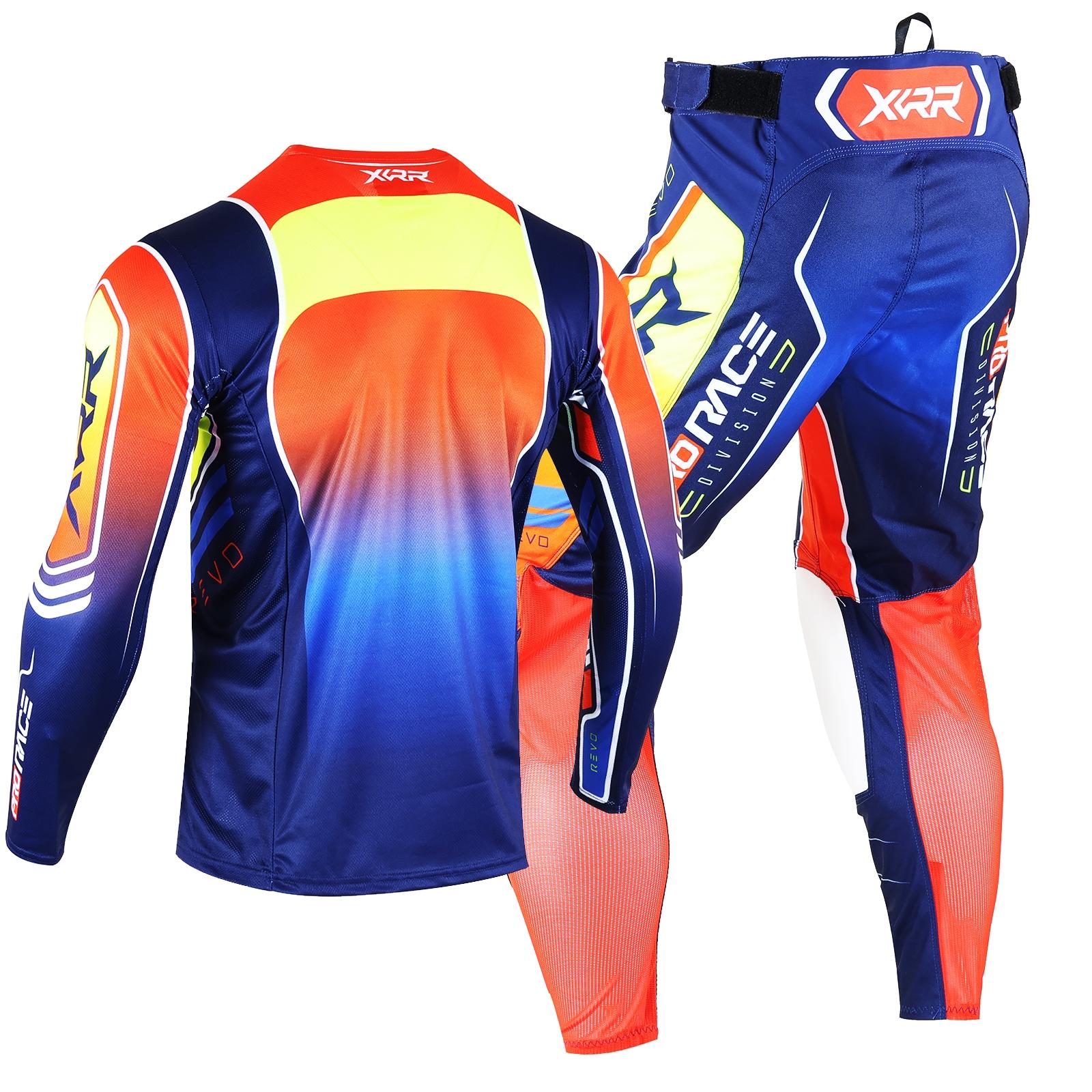 XCRR Jersey and Pants Combo Motocross Enduro Offroad MX MTB DH Riding Dirt Bike Downhill Racing Adult Sports Gear Set Sports Clothing