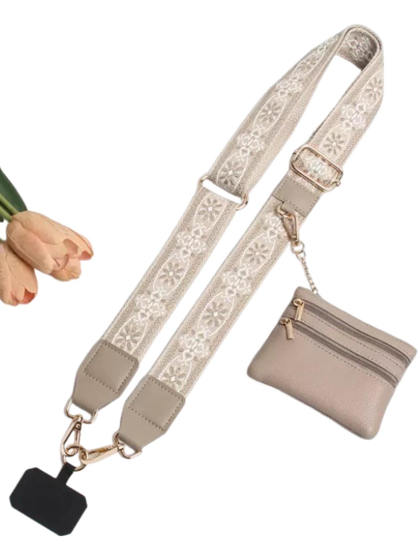 Retro ethnic pattern, adjustable, can be used as mobile phone straps, bag straps, crossbody model mobile phone straps with wallet, bag straps, zipper bags, crossbody straps with wallets, Mother's Day gifts, birthday gifts, Versatile Strap