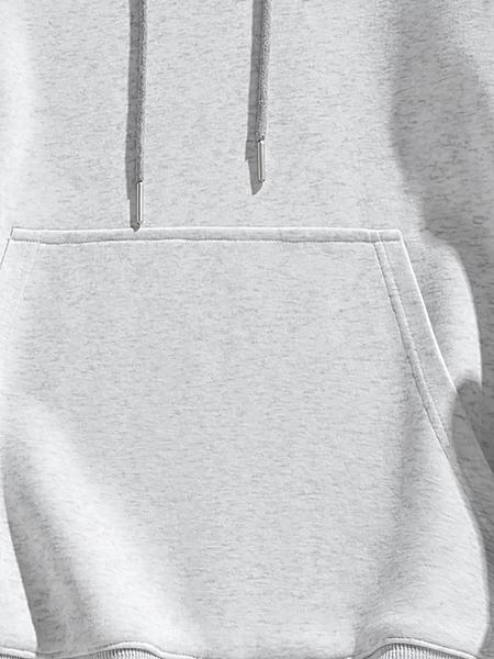 Unisex Basic Hoodie Sweatshirt, Casual Long Sleeve Pullover for Spring & Fall, Fitted Moderate Fabric, Ideal for Daily Wear