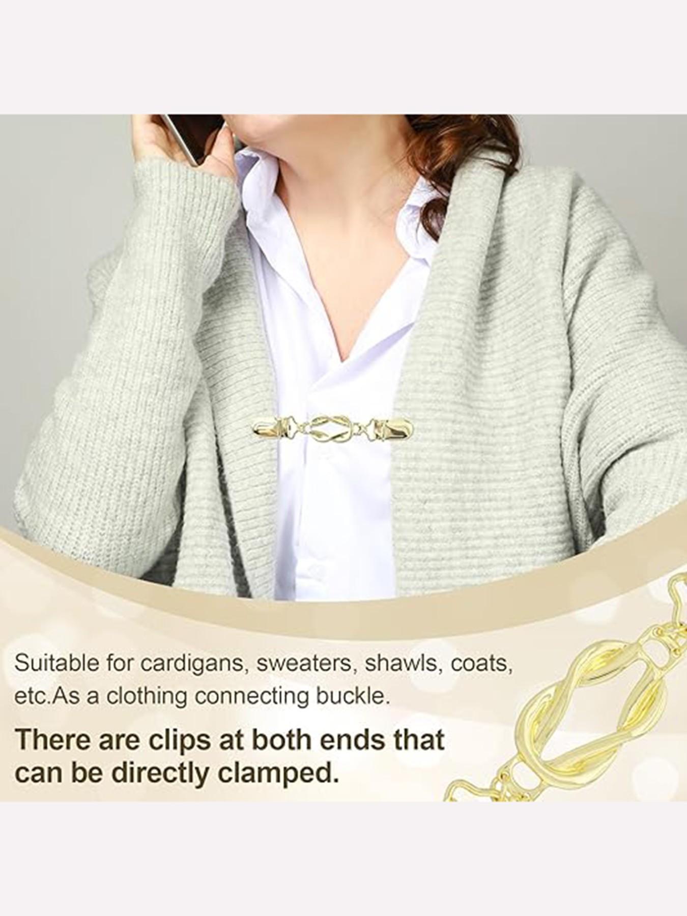 4-Piece Vintage Waist Cincher Set, Retro Sweater Dress Scarf Cardigan Clip, Women's Waist Trainer Belt, Unisex Design