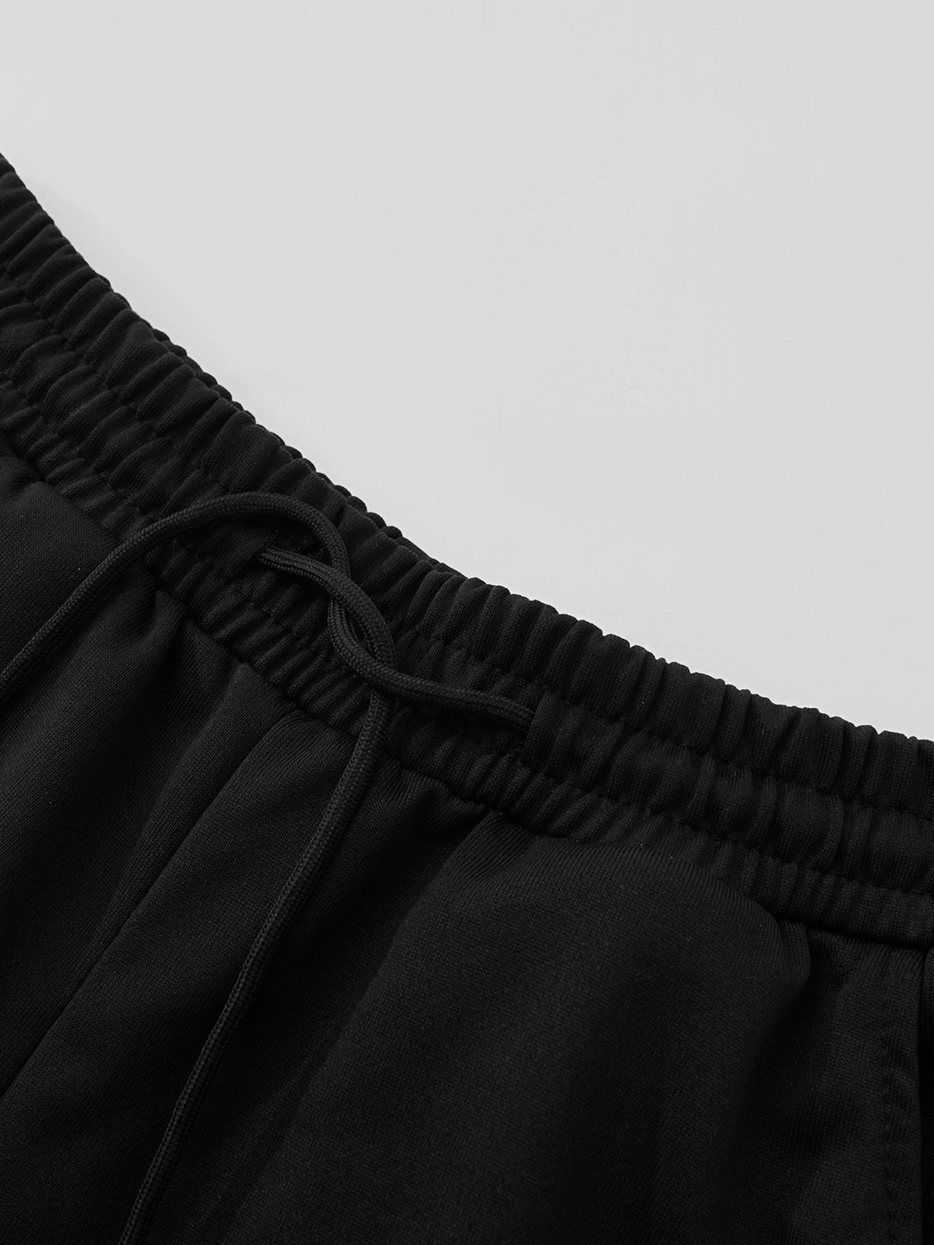 Men's Casual Street Style Cross Print Jogger Pants, Loose Fit Woven Fabric, Fall & Winter Fashion, Trendy for Men