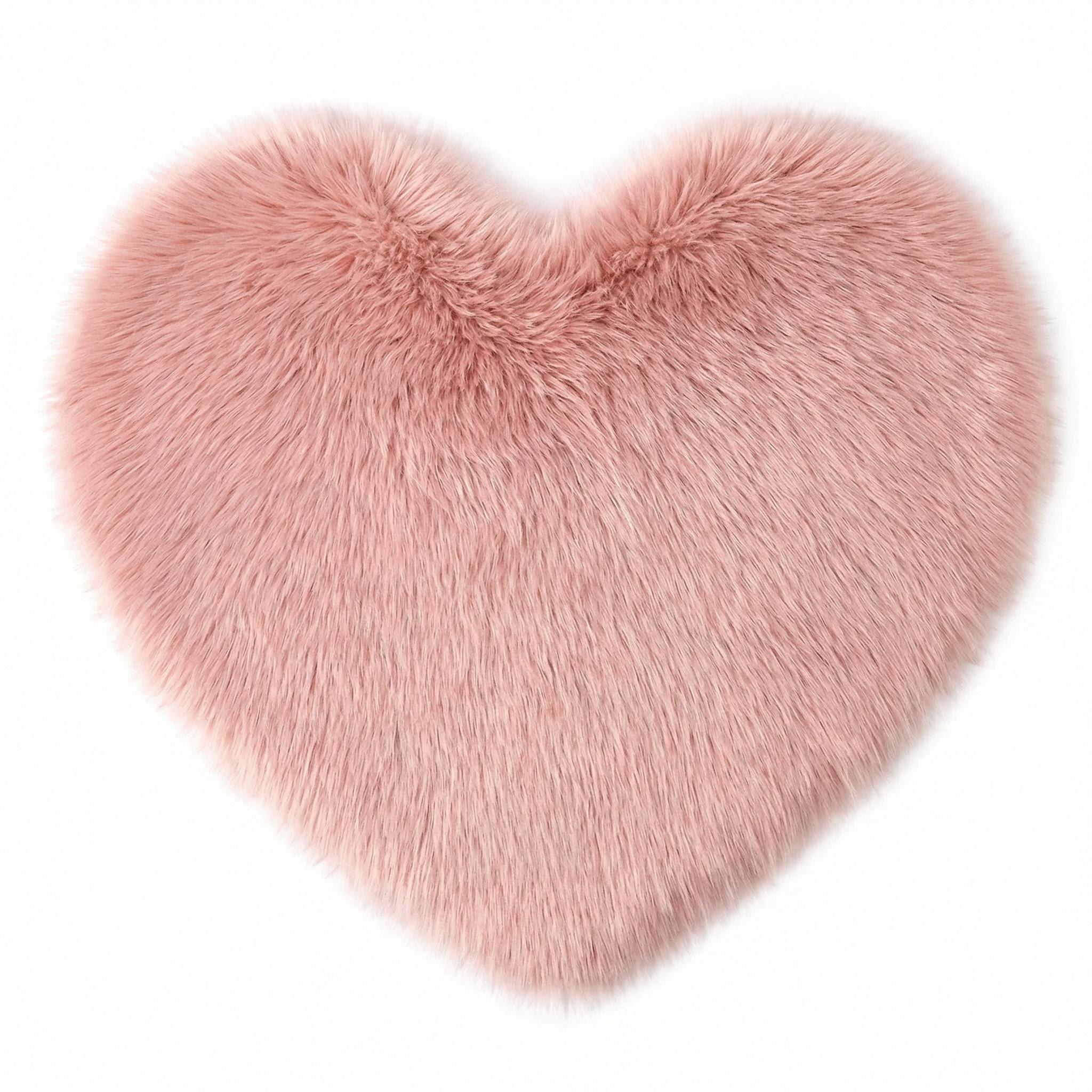 Heart-Shaped Plush Blanket, Cute Style Home Daily Photography Background, Suitable for Newborn Baby Photoshoots, Soft and Cozy