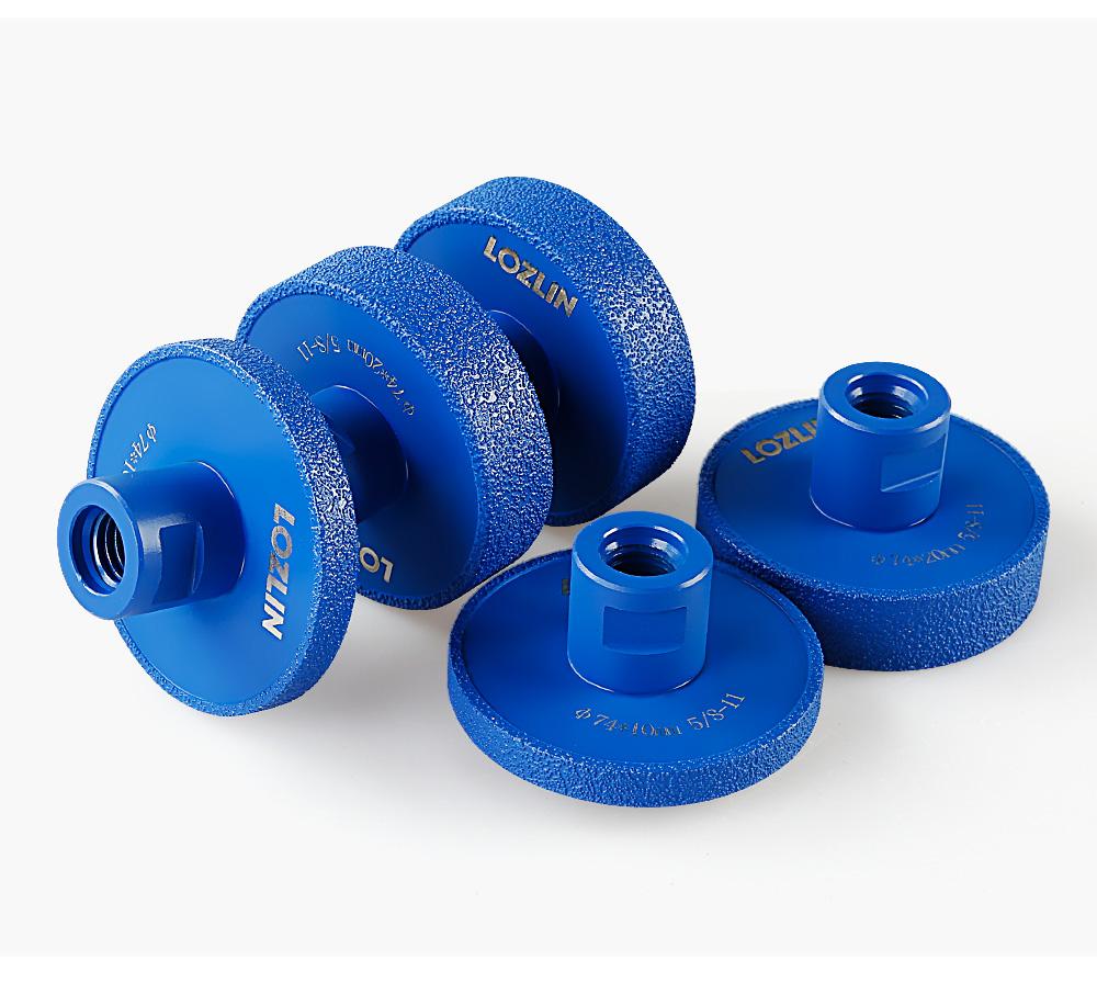 LOZLIN Diamond Flat Grinding Wheel - Stone Grooving Tool Accessories for Marble, Quartz & Countertops - 5/8-11 Angle Grinder Hardware LOZLIN Diamond Flat Grinding Wheel - Stone Grooving Tool Accessories for Marble, Quartz & Countertops - 5/8-11 Angle Grinder Hardware
