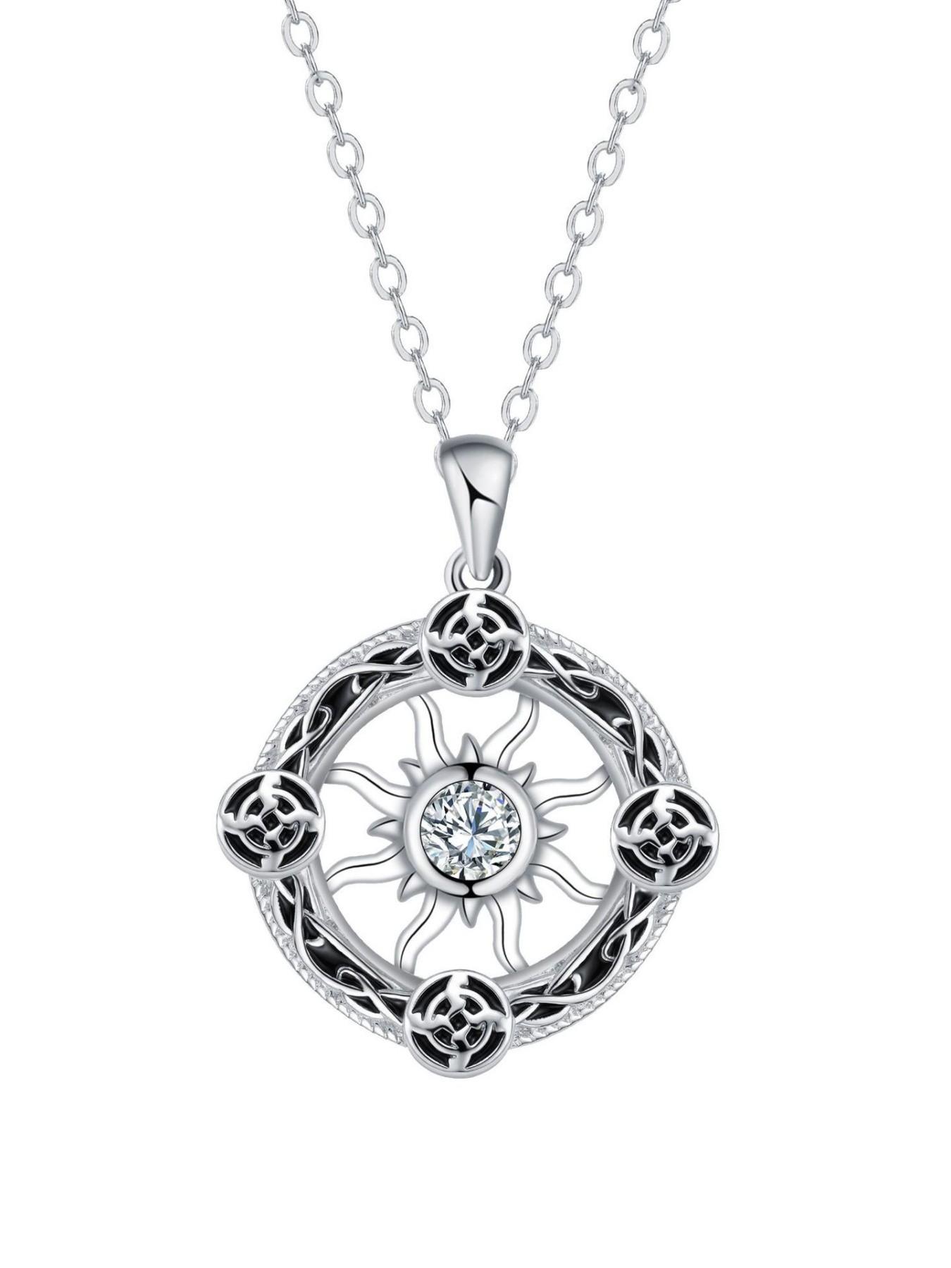 Celtic Sunwheel · Starburst Necklace Genuine Celtic knot sun necklace, luxury niche fade-resistant choker.Must-have for daily wear in spring and summer.A mysterious lucky necklace for all festivals and Valentine’s Day gifts.