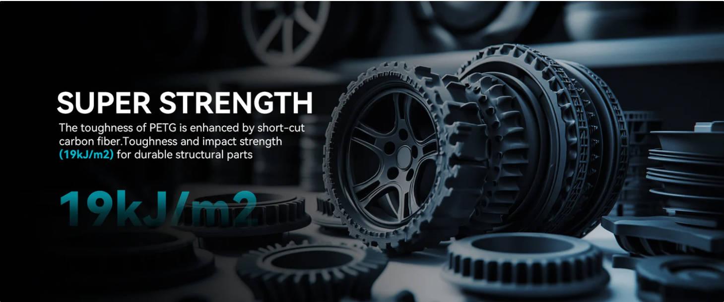 PETG-CF(PETG Carbon Fiber) SUNLU 3D Printer Filament 1KG