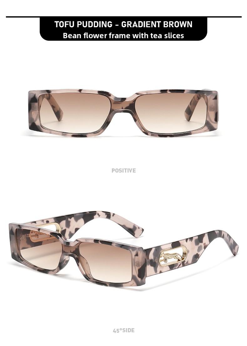 Women's Retro Rectangle Sunglasses - 2026 Slim Narrow Frame, Gradient UV400 Lenses, Y2K Trendy Streetwear Shades for Men
