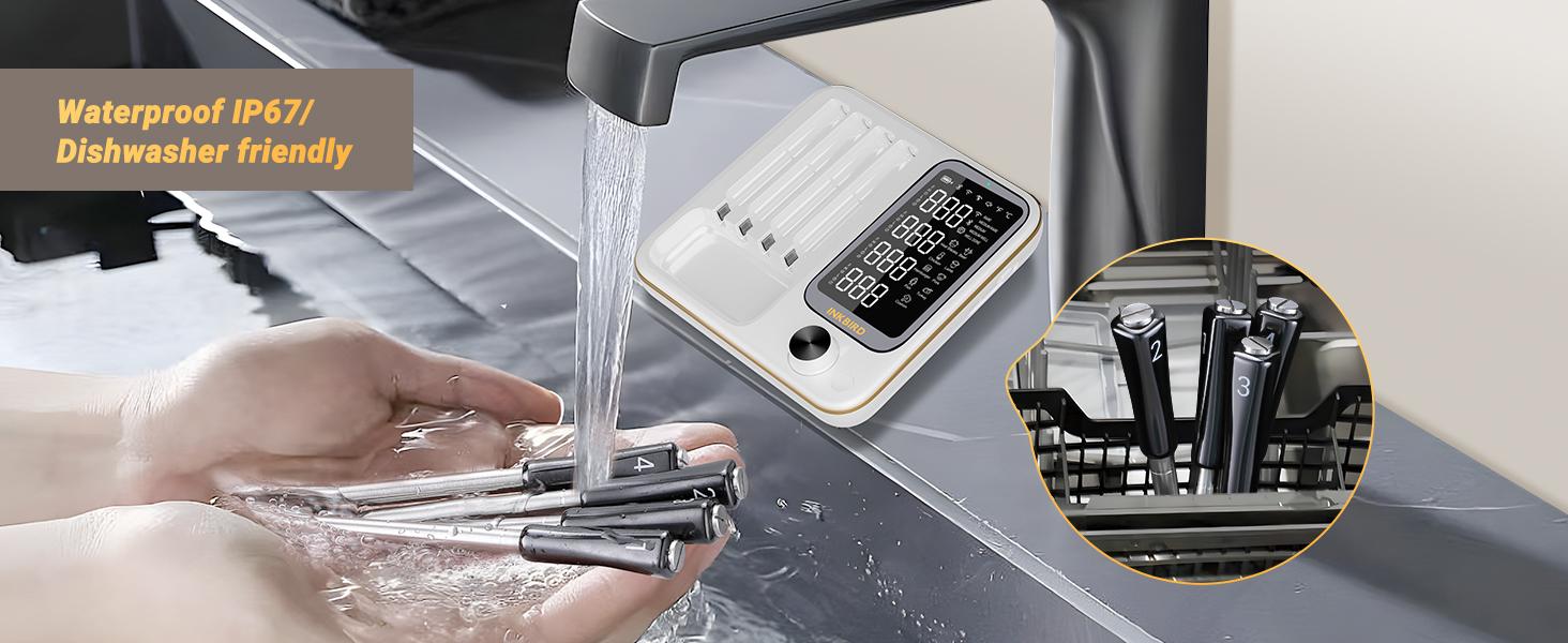 INKBIRD Wireless Meat Thermometer,Wifi Bluetooth Thermometer with 4 Probes,for Rotisserie Grill Oven,Waterproof,Kitchen Utensils ill Oven,Waterproof,Kitchen Utens  TikTokShopHolidayHaul Kitchenware Cooking