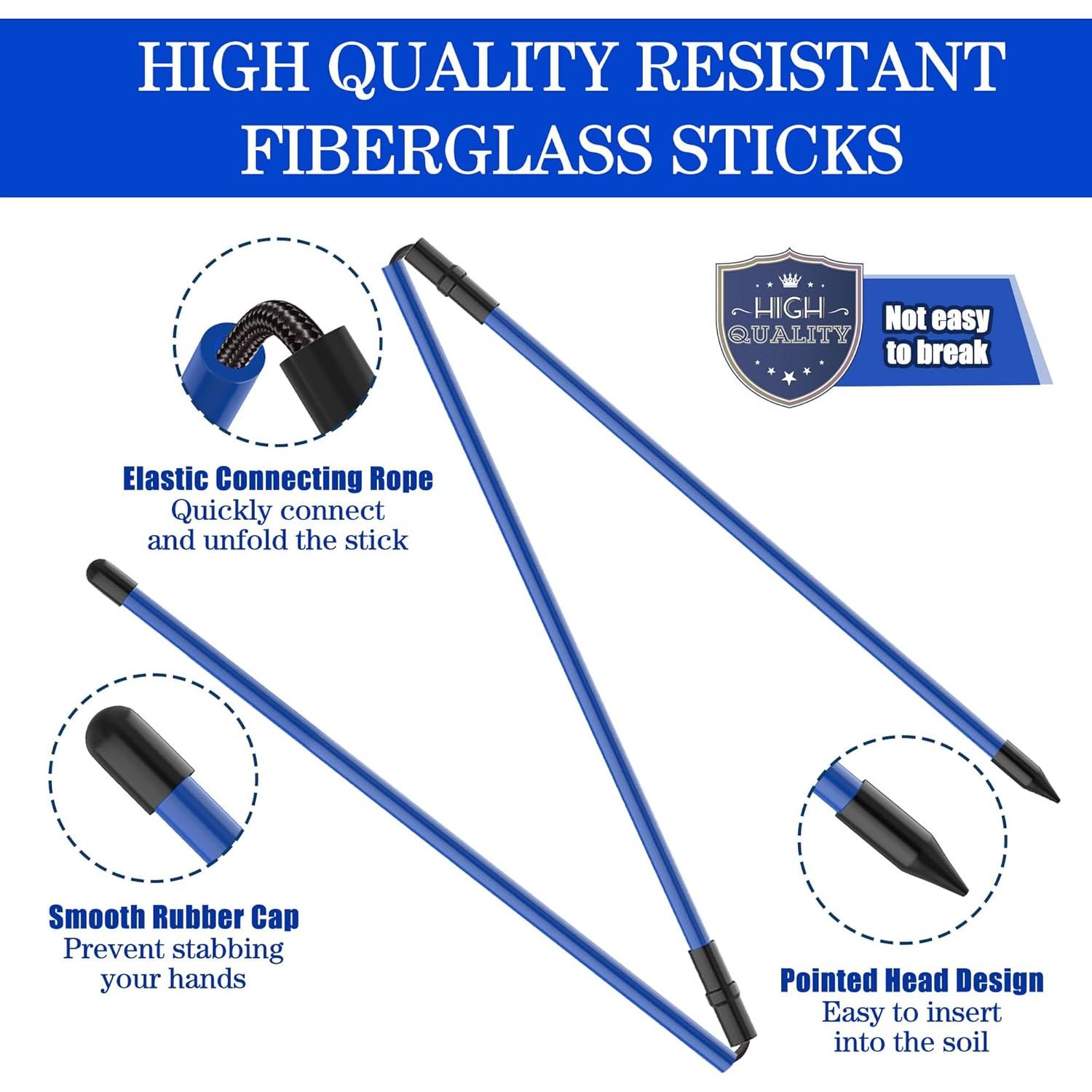 Golf Alignment Sticks 2 Pack,Upgraded 48" Collapsible Alignment Stick Golf  Aid for Aiming, Putting, Swing Trainer, Golf  Sticks with Clear Tube Case