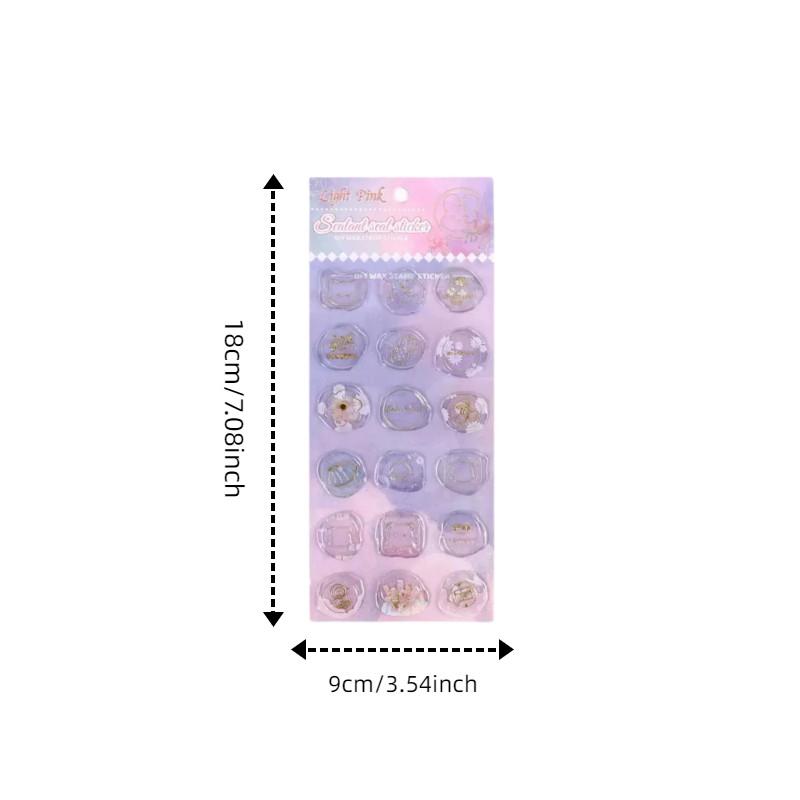 Gold Foil Wax Seal Stamps, High-Quality Embossing Stickers for Scrapbooks, Notebooks, Envelopes, DIY Seals, European Style Decorative Stickers