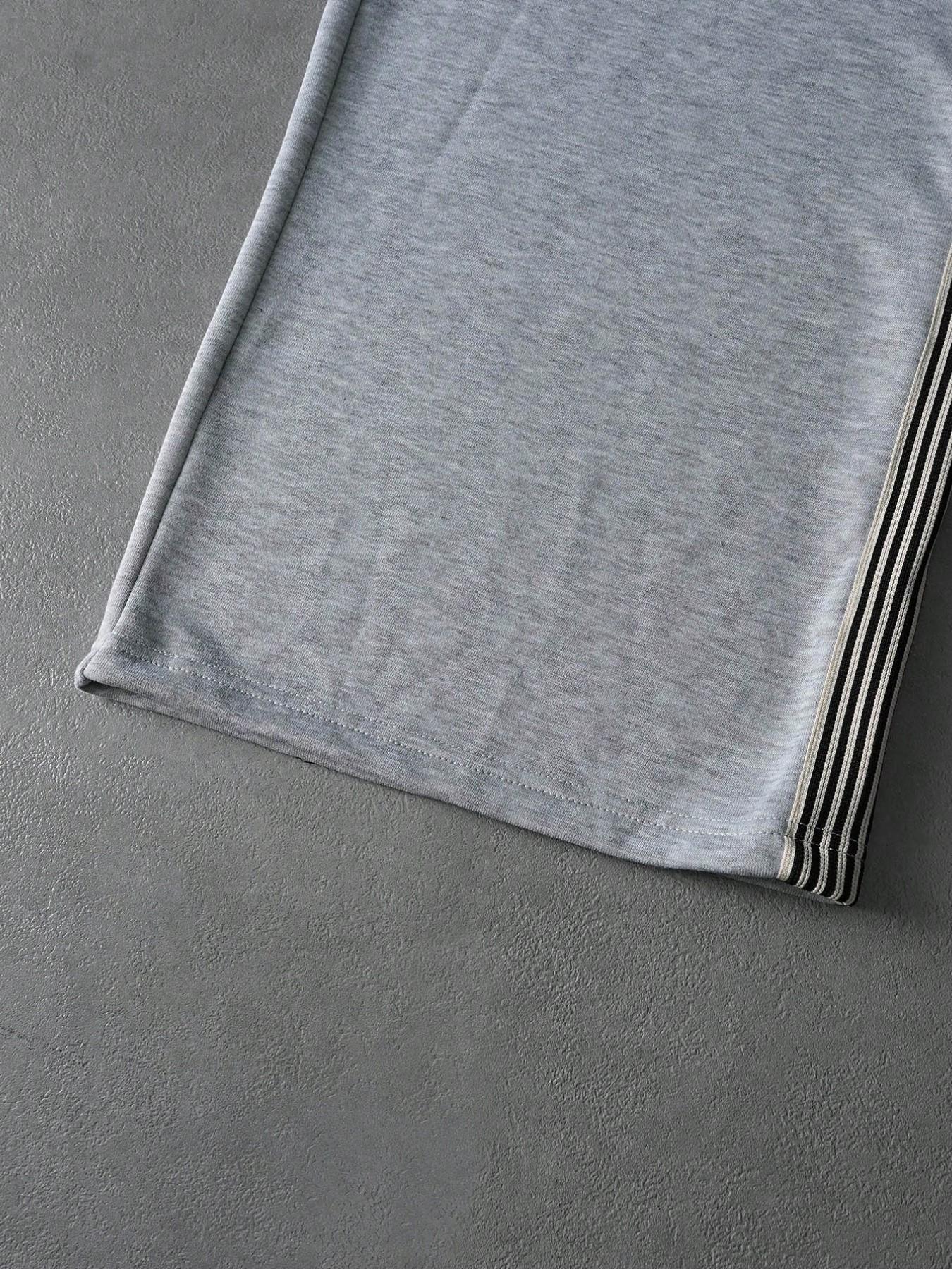 Men's Loose Hoodie and Wide Leg Jogger Set, Leopard Print Embroidery, Casual Comfortable Fit, Spring & Fall Home Wear