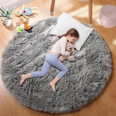 Lochas Round Rug for Bedroom,Super Fluffy Circle Rugs for Baby Nursery,Furry Carpet for Children Kids Room,Cute Soft Shaggy Area Rug for Girls Home Decor For Dorm Non-slip Lochas Round Rug for Bedroom,Super Fluffy Circle Rugs for Baby Nursery,Furry Carpet for Children Kids Room,Cute Soft Shaggy Area Rug for Girls Home Decor For Dorm Non-slip