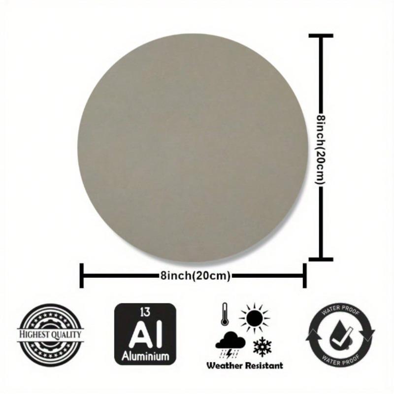 Vintage Book Coffee Life Magic Aluminum Wall Art Sign Round 7.87x7.87 Inch 2D Flat Single Piece with Pre-Drilled Holes for Home Decor