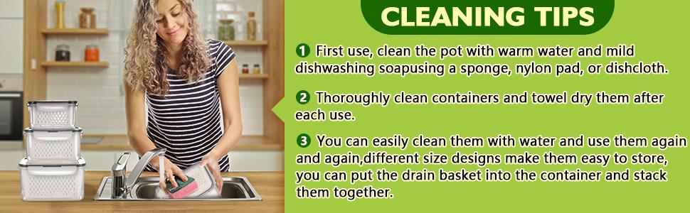 8 Pieces Fruit Storage Containers For Fridge, Large Produce Saver Berry Lettuce Containers For Refrigerator Organizers Bins, Fruit Vegetable Food Storage Containers With Lids & Colanders