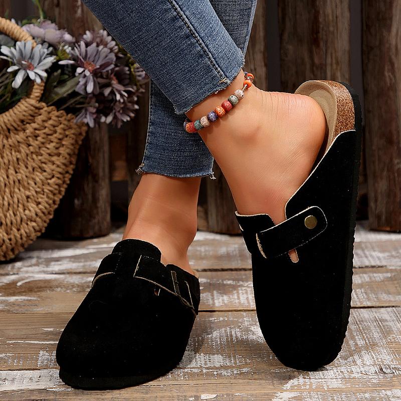 Women's Comfortable Slippers Suede Leather Cork Footbed Potato Shoes with Cushioned Cork-Footbed Springfresh Women's Comfortable Slippers Suede Leather Cork Footbed Potato Shoes with Cushioned Cork-Footbed Springfresh