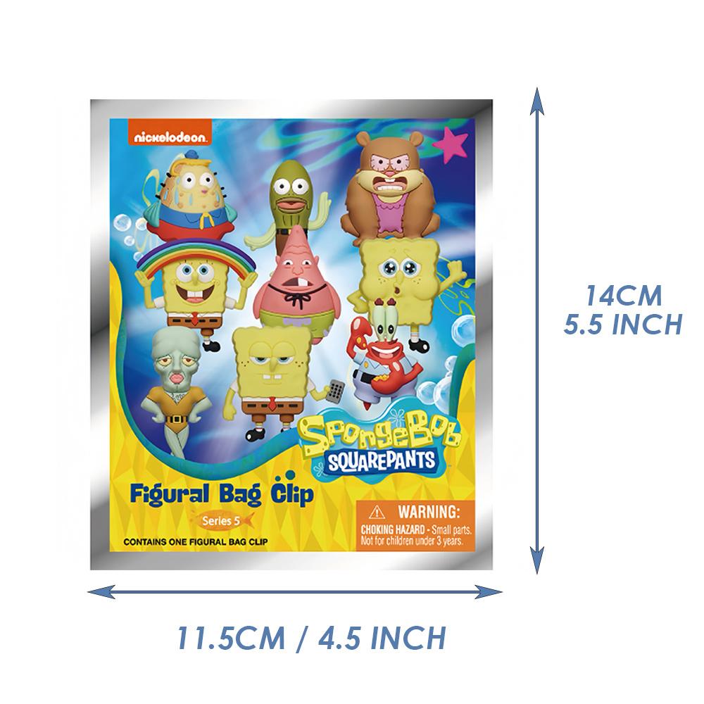 1/6pcs SpongeBob SquarePants Officially Licensed 3D Cartoon Anime Characters Blind Bags Mystery Bulk Keychain Random Bags Backpacks One SpongeBob Patrick Star Squidward Other Characters Blind Box Toys For Friends Birthday Anniversary Gifts