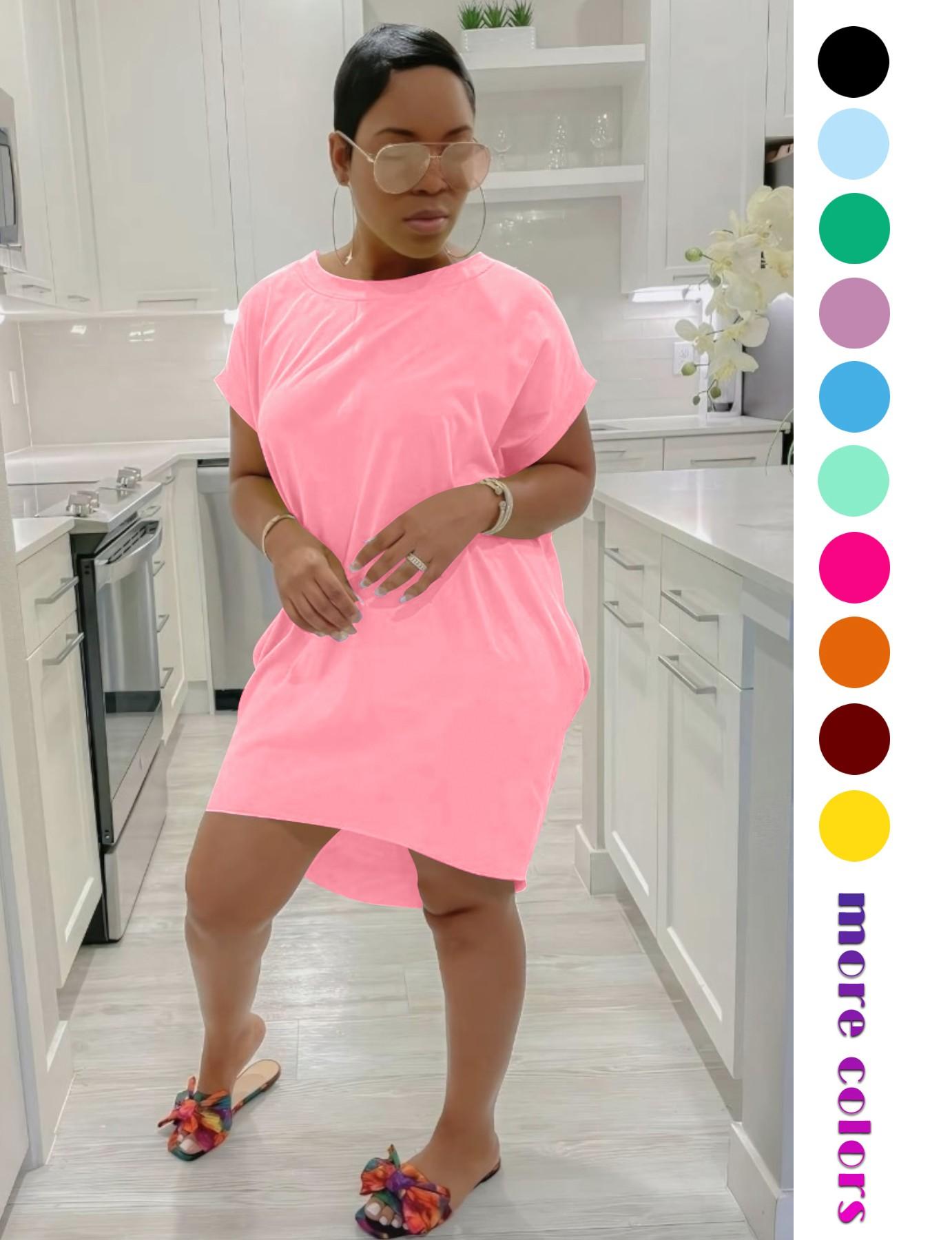 Women's Short Sleeve T-Shirt Dress, Stretchy Bodycon Midi Dress with Curved Hem and Side Pockets,Short Sleeve Crew Neck Bodycon Midi Dress with Pockets,Womens Bodycon Midi Dress, Casual Wear Women's Short Sleeve T-Shirt Dress, Stretchy Bodycon Midi Dress with Curved Hem and Side Pockets,Short Sleeve Crew Neck Bodycon Midi Dress with Pockets,Womens Bodycon Midi Dress, Casual Wear