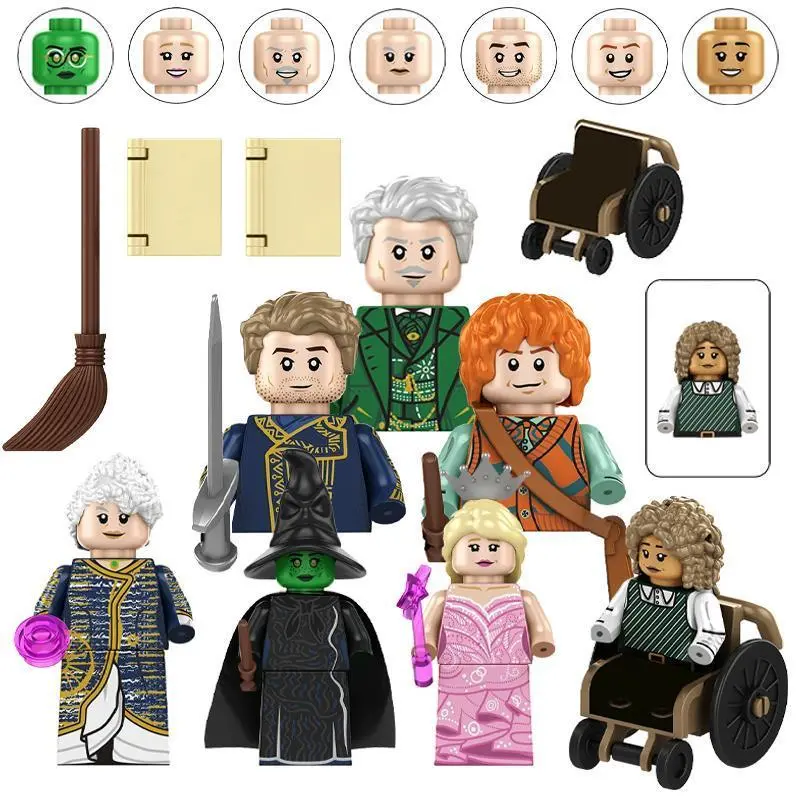 2026 hot item New Classic Fantasy Movie Wizard Elphaba Glinda Models Magic Mini Figures Kids Toys Building Blocks Gift Boys Girls Diy Juguetes Popular toys