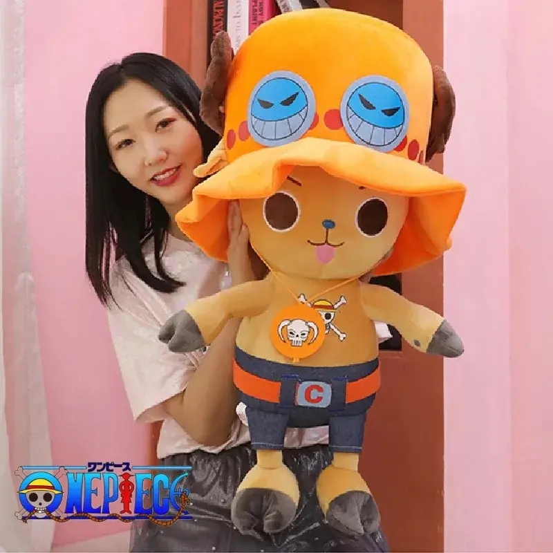 35-70cm One Piece Anime Figure Monkey D. Luffy Tony Chopper Stuffed Plush Doll Toy Decoration Sleeping Pillow Christmas Gift