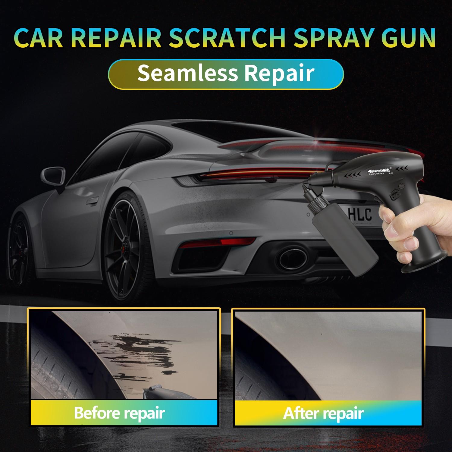 Electric Spray Paint Gun Set, Handheld Paint Sprayer, Dual Nozzle Types, Rechargeable Battery, Adjustable Three Speeds, Ideal for Car Painting and Repair, Cordless Paint Sprayer