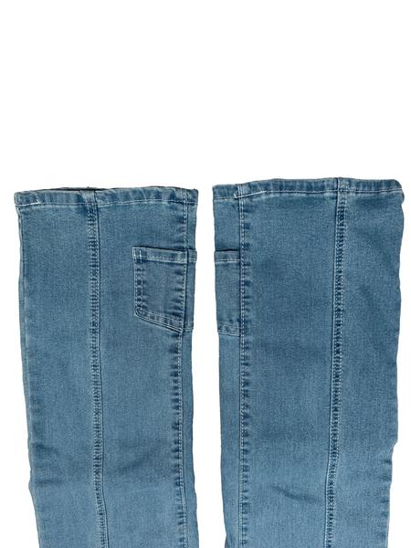 Women's Solid Pocket Flare Leg Jeans, Casual Comfy Denim Bell Bottom Trousers for Daily Wear, Ladies Bottoms for All Seasons Women's Solid Pocket Flare Leg Jeans, Casual Comfy Denim Bell Bottom Trousers for Daily Wear, Ladies Bottoms for All Seasons