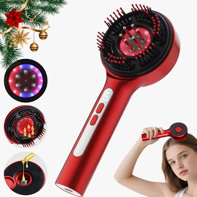 Scalp Massage Comb, Hair Oil Dispenser Roller Ball Oil Applicator, Hair Scrubber 3-Color Light Hair Care Tool for Relaxing, Chrismas Gift Scalp Massage Comb, Hair Oil Dispenser Roller Ball Oil Applicator, Hair Scrubber 3-Color Light Hair Care Tool for Relaxing, Chrismas Gift