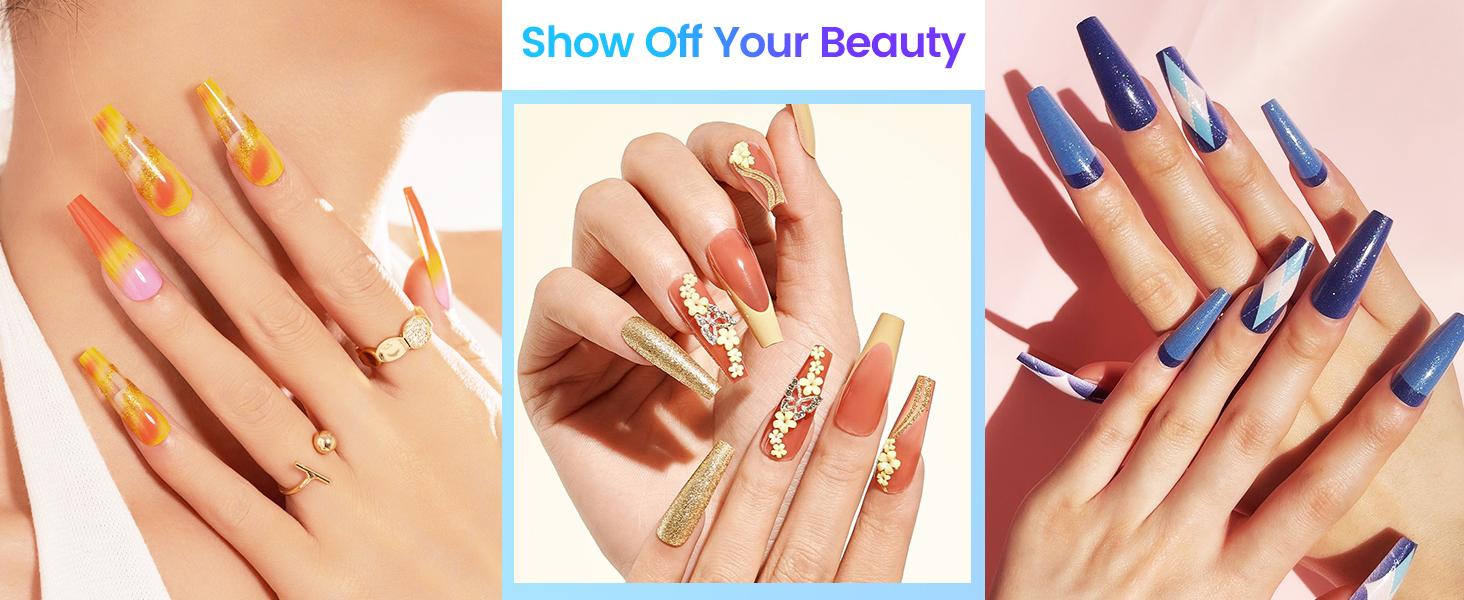 JODSONE UV LED Nail Lamp 320W, Nail Dryer for Gel Polish, Gel Nail Lamp with 72 Light Beads, Led Nail Light for Gel Nails with Automatic Sensor & 4 Timers