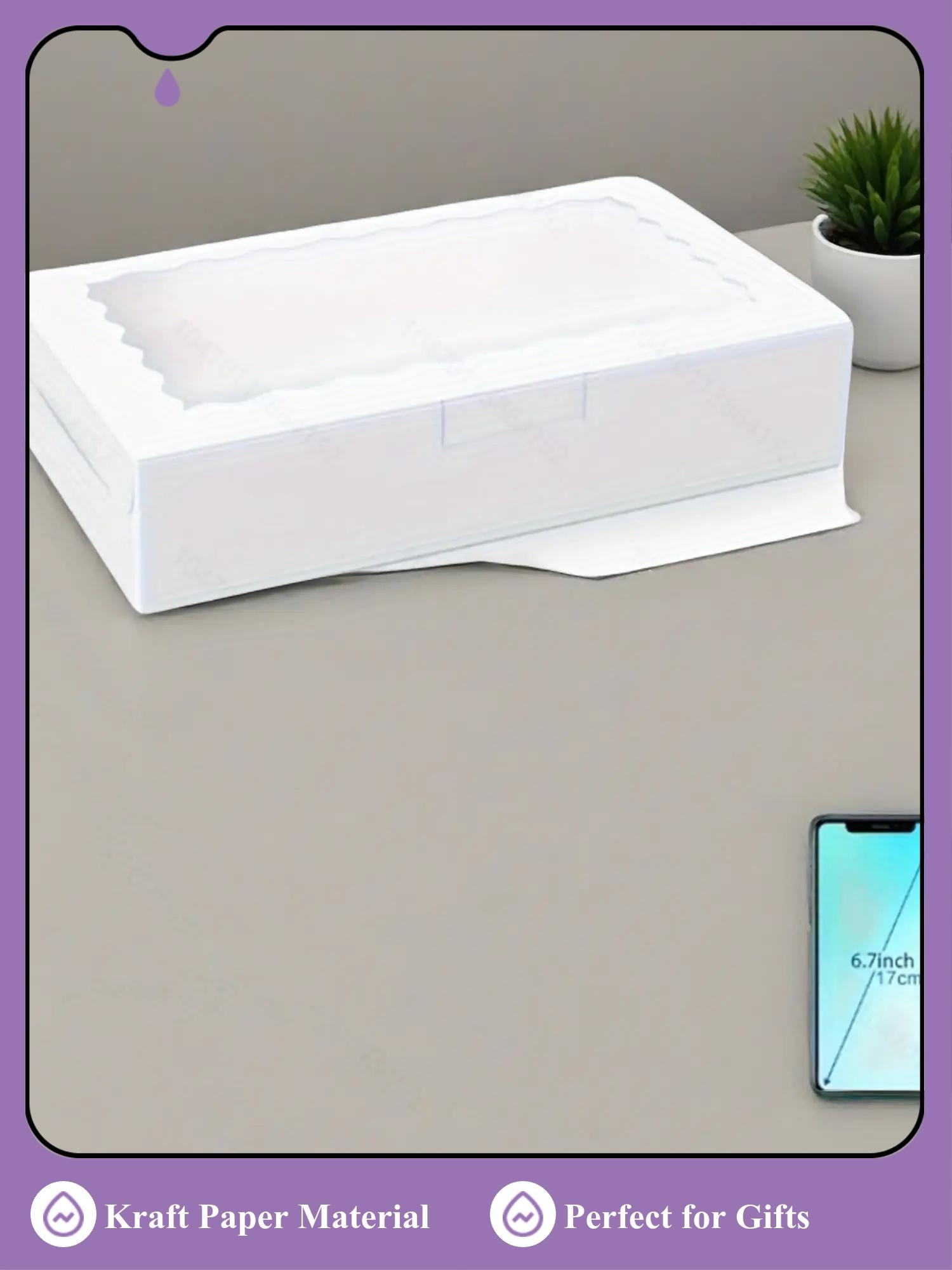 20-Pack Cookie & Cupcake Boxes, Baking Packaging, Candy Gift Box, Dessert Storage, Ideal for Weddings Birthdays, No Batteries Needed