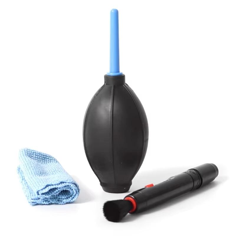 3 in 1 Camera Lens Cleaning Kit, Professional DSLR Lens Digital Camera Telescope Cleaning Tool, Outdoor Camping Travel Lens Cleaning Tool, Smartphone