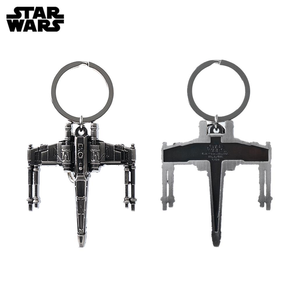 1PC Star Wars Officially Licensed Mandalorian Millennium Falcon X-Wing Pewter Keyring Zinc Alloy Metal Key Rings Durable Keychain DIY Crafts Bags Accessories Bag Clip Friend Gifts Christmas Present