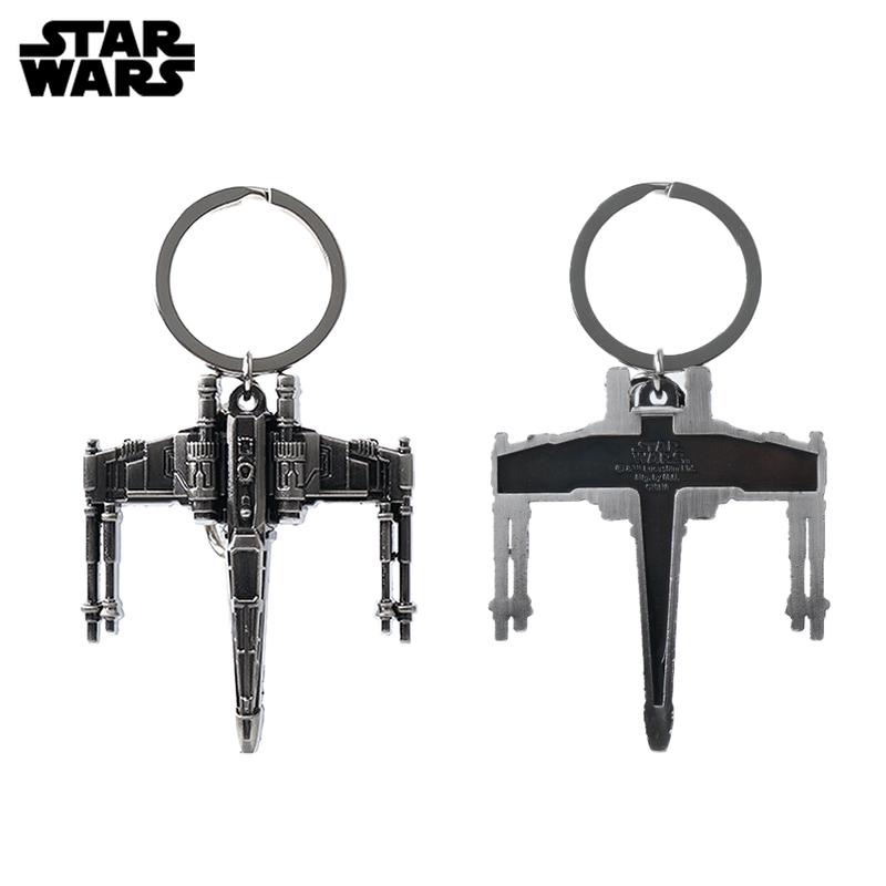 1PC Star Wars Officially Licensed Mandalorian Millennium Falcon X-Wing Pewter Keyring Zinc Alloy Metal Key Rings Durable Keychain DIY Crafts Bags Accessories Bag Clip Friend Gifts Christmas Present
