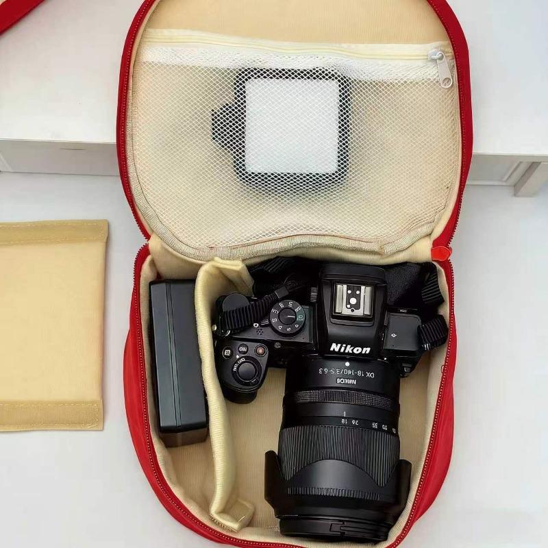 Half Apple Camera Storage Bag, Korean Style Cute Makeup Bag, Travel Portable Polaroid Organizer, Stylish and Functional Accessories