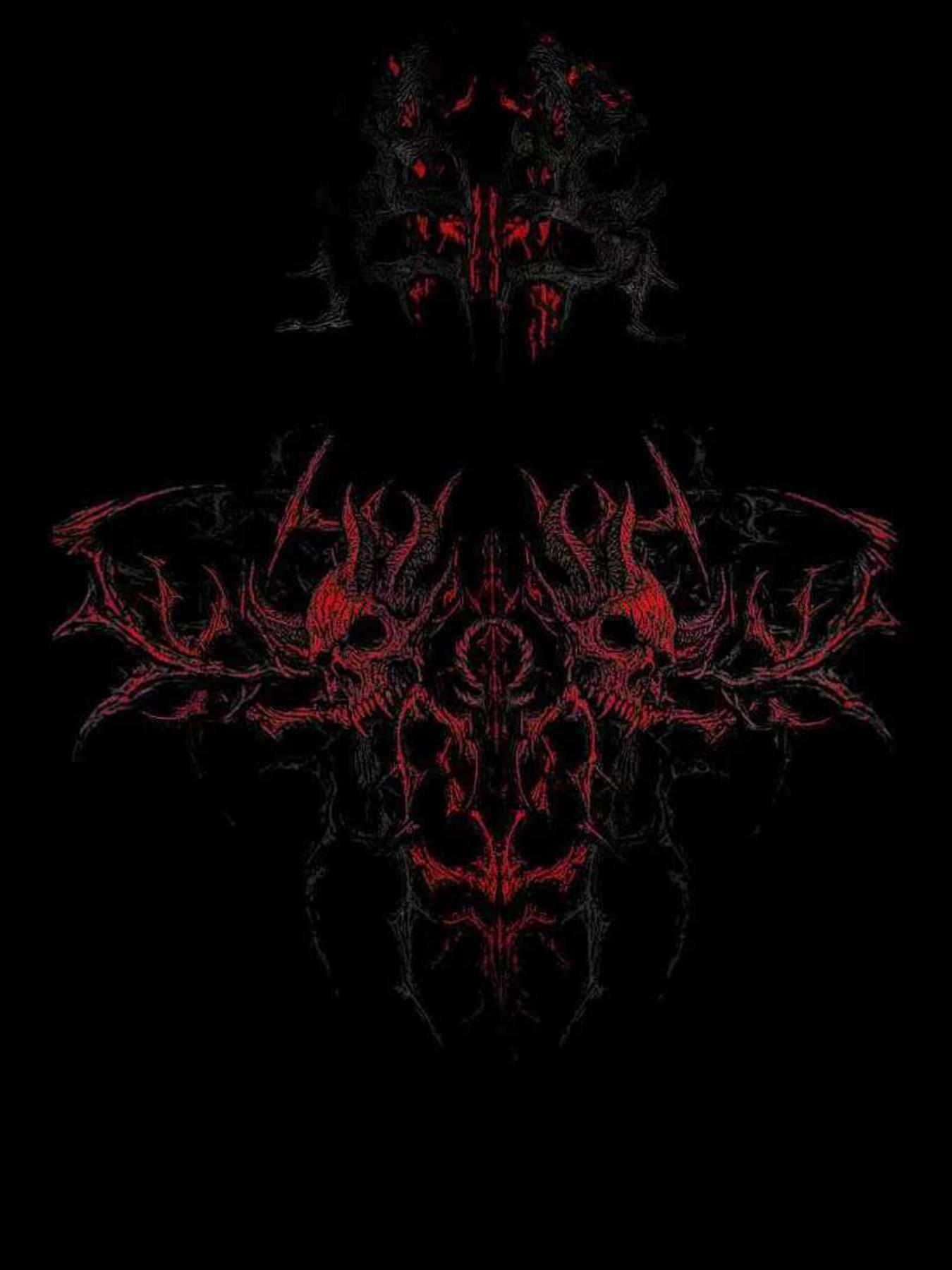 Gothic Demon Skull Print Oversized Hoodie | Y2K Grunge Streetwear Sweatshirt | Dark Aesthetic Hoodie for Men