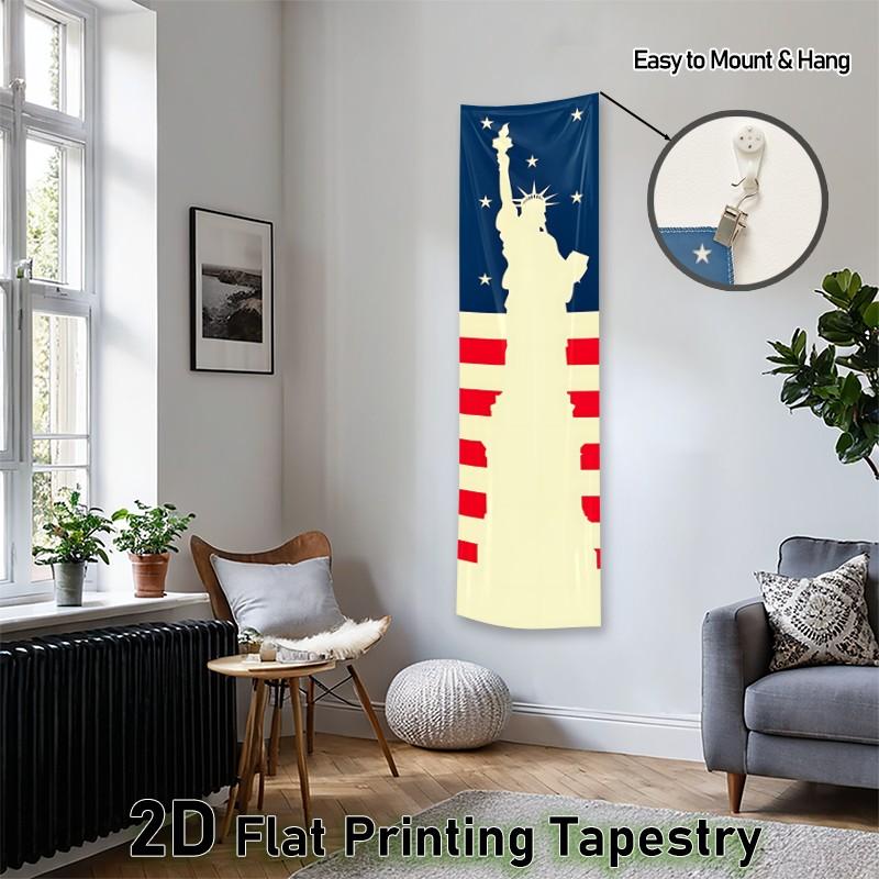 Mount Fuji Scenic Vertical Tapestry, Traditional Japanese Seigaiha Wave Patterns, Wall Hanging Tapestry for Bedroom Living Room, Polyester Tapestries