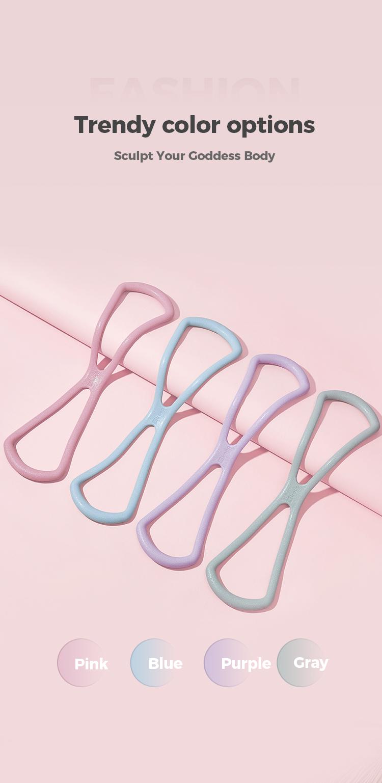 KEEP Resistance Bands Figure 8 Exercise Bands for Women 8 Shaped TPE Material for Arms Chest Expander Yoga Gym Fitness Muscle Training Equipment Stretching Gear