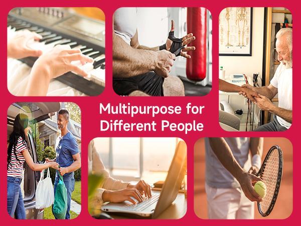 Glow Counting Hand Grip Strengthener Workout Kit, 2 Forearm Grip Adjustable Resistance Hand Gripper, Finger Stretcher, Grip Ring & Stress Relief Grip Ball for Athletes, Gift for boyfriend