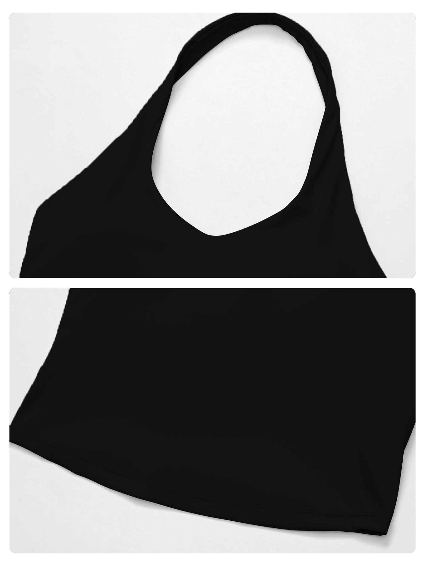 Women's Yoga Backless Tank Top, Quick-Dry Sleeveless Sports Bra, Adjustable Strap, Ideal for Running & Fitness Training, Strappy Workout Bra