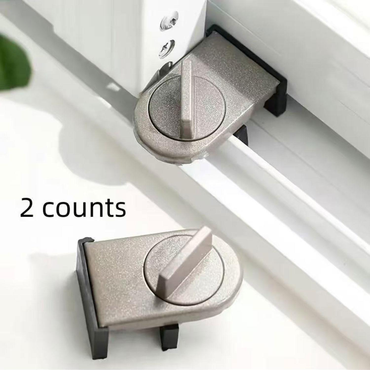 Push-pull window lock limiter, window stopper, durable sliding window latch, Window Mounted, suitable for sliding glass door locks for home security
