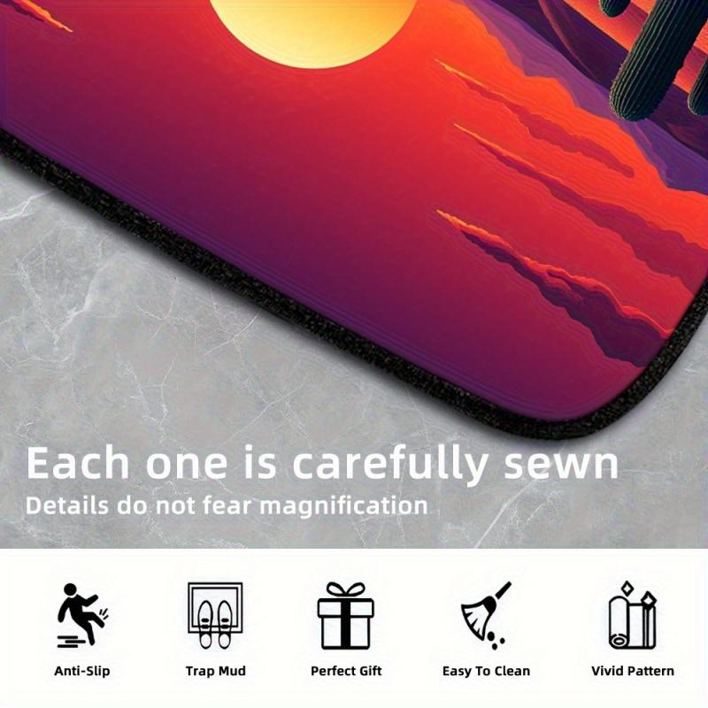 1 Desert Sunset Cactus Car Trunk Liner | Suitable for SUVs, this easy-to-clean polyester lining is practical and suitable for storing food and groceries or for camping. It enhances the interior decoration and is universal.